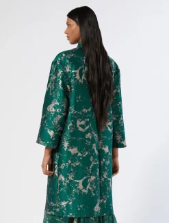 Online Marina Rinaldi Jacquard duster coat NUDO