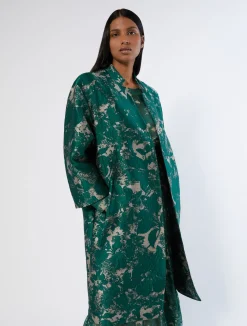 Online Marina Rinaldi Jacquard duster coat NUDO