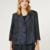 Sale Marina Rinaldi Jacquard jacket ULTRAMARINE
