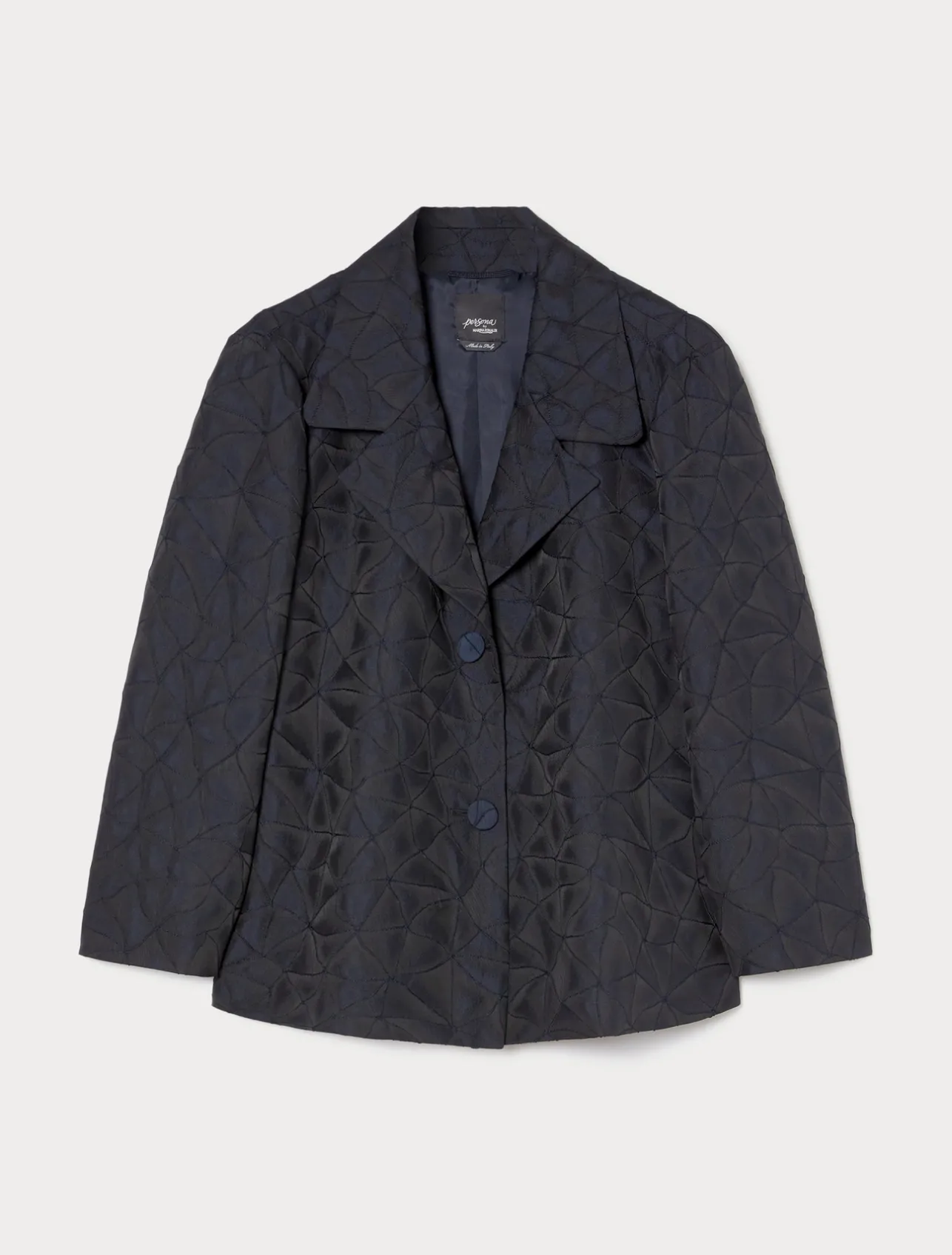 New Marina Rinaldi Jacquard jacket ULTRAMARINE