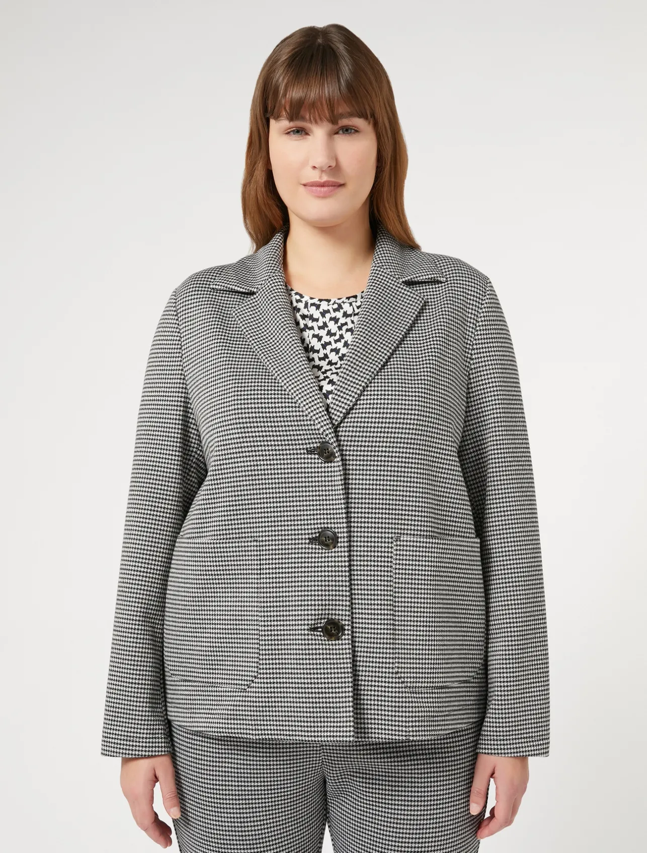 Hot Marina Rinaldi Jacquard jersey jacket BLACK
