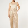 Discount Marina Rinaldi Jacquard trousers HONEY