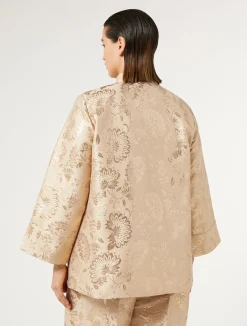 Fashion Marina Rinaldi Jacquard tunic HONEY