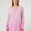 Fashion Marina Rinaldi Jacquard viscose sweater PINK