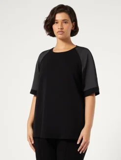 Clearance Marina Rinaldi Jersey sweatshirt BLACK
