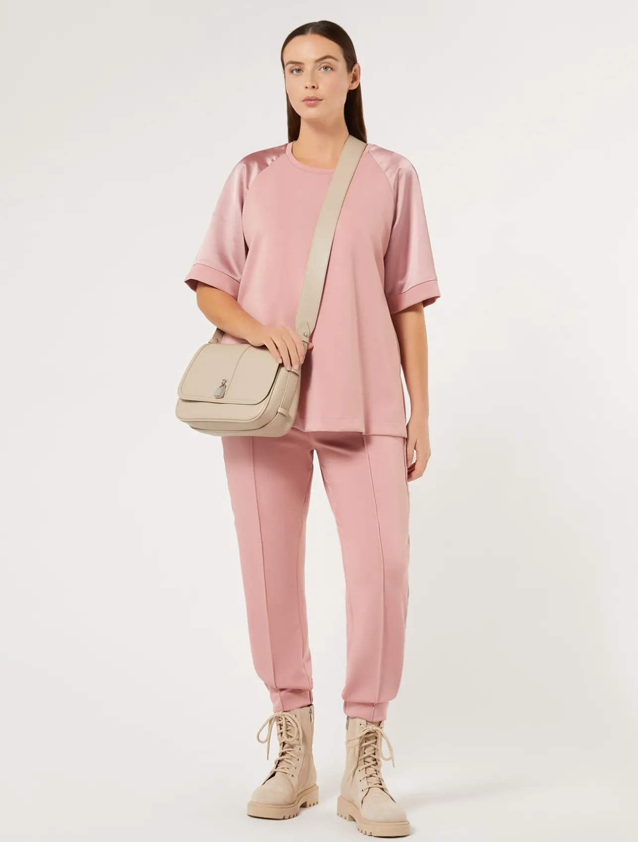 Best Marina Rinaldi Jersey sweatshirt ANTIQUEROSE