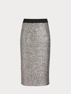Hot Marina Rinaldi Jersey and sequin skirt MEDIUMGREY