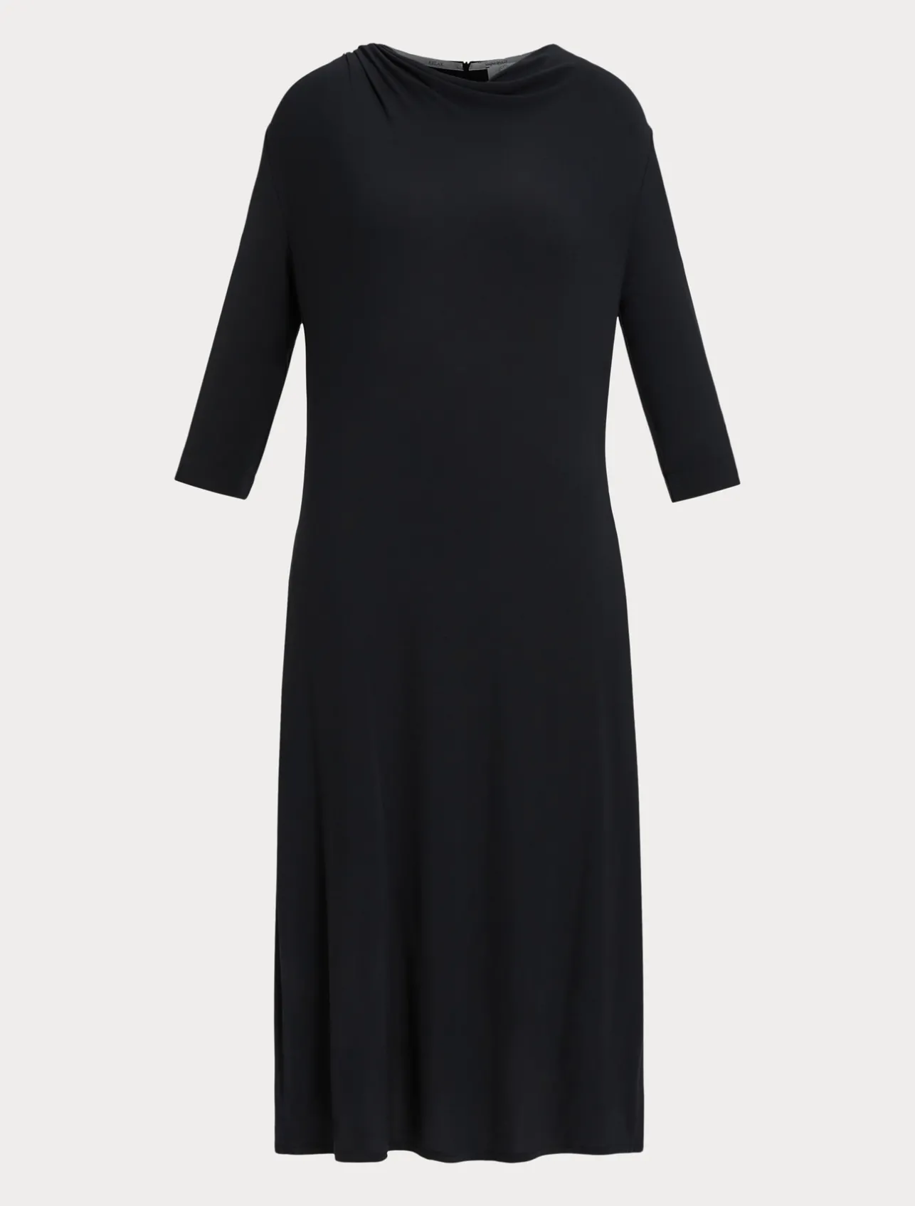 Outlet Marina Rinaldi Jersey calf-length dress BLACK