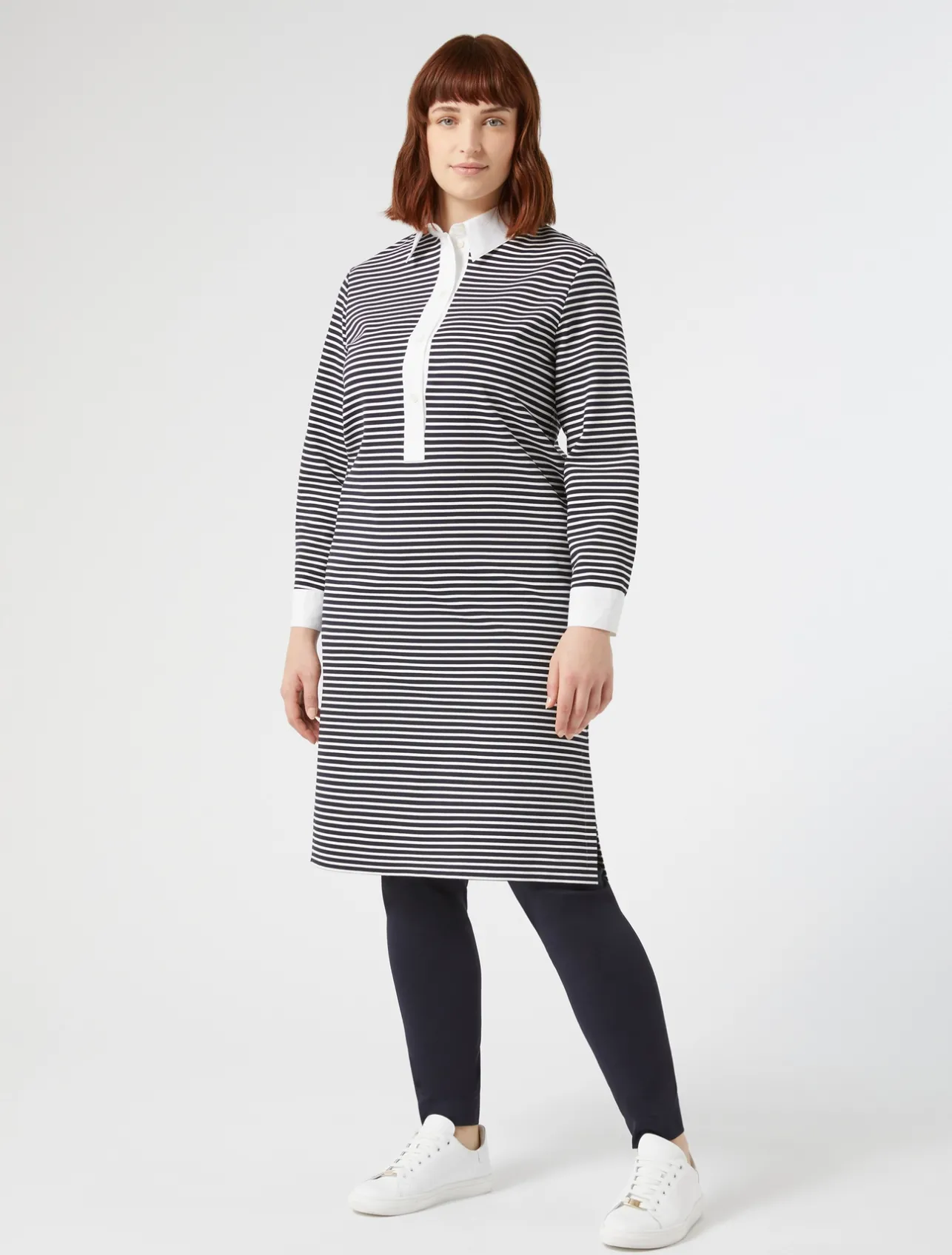 Sale Marina Rinaldi Jersey dress NAVY