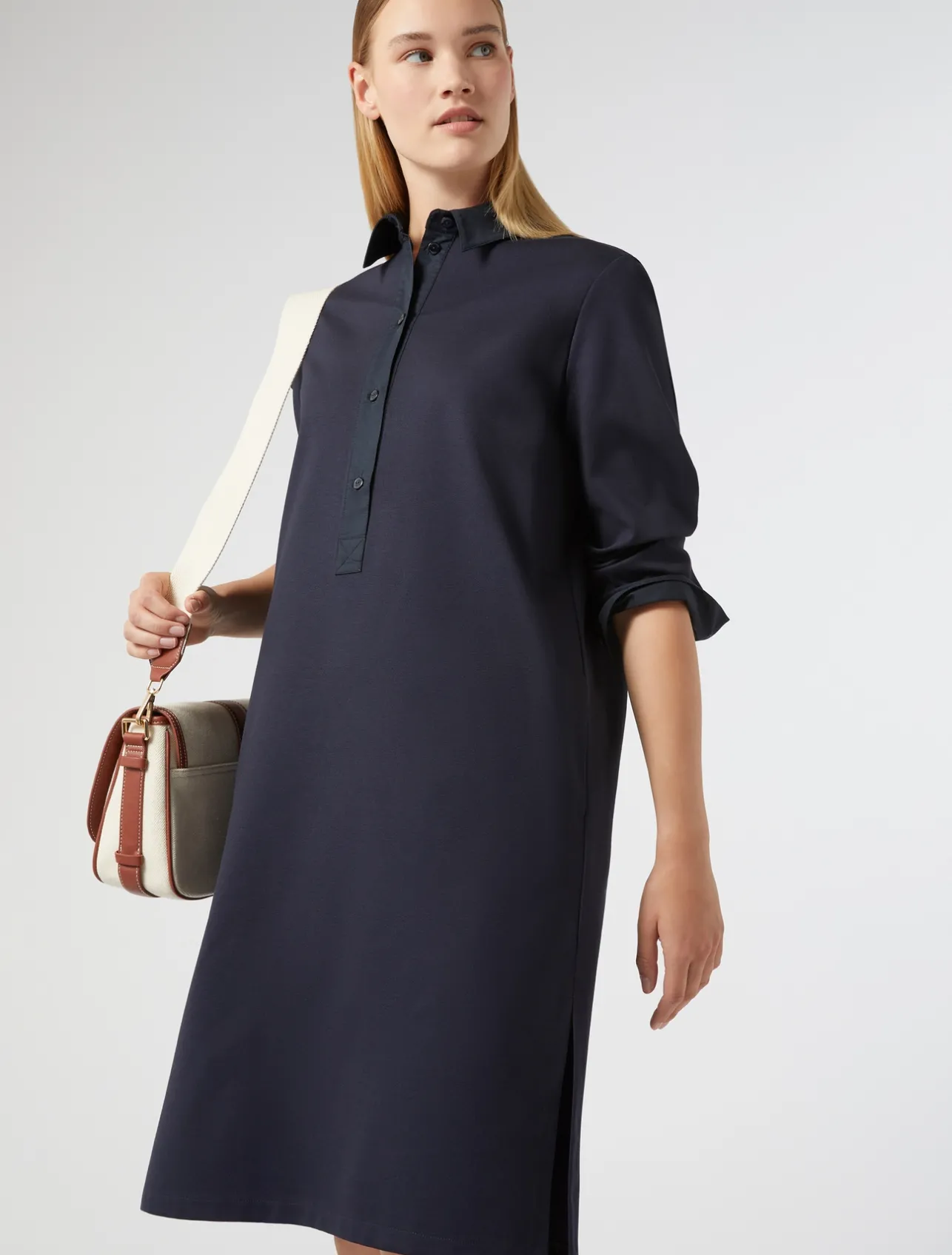 Hot Marina Rinaldi Jersey dress NAVY
