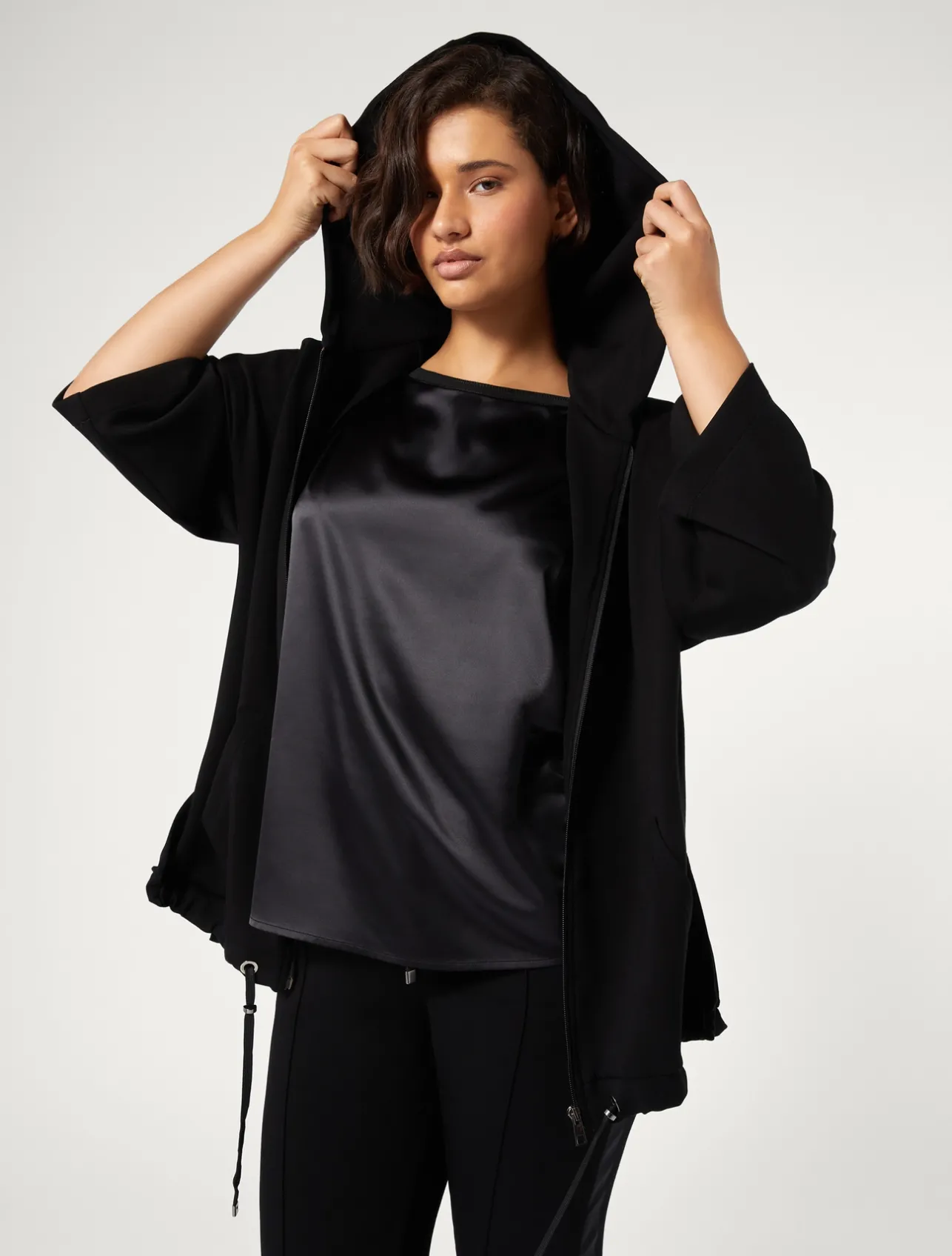 Sale Marina Rinaldi Jersey joggers BLACK