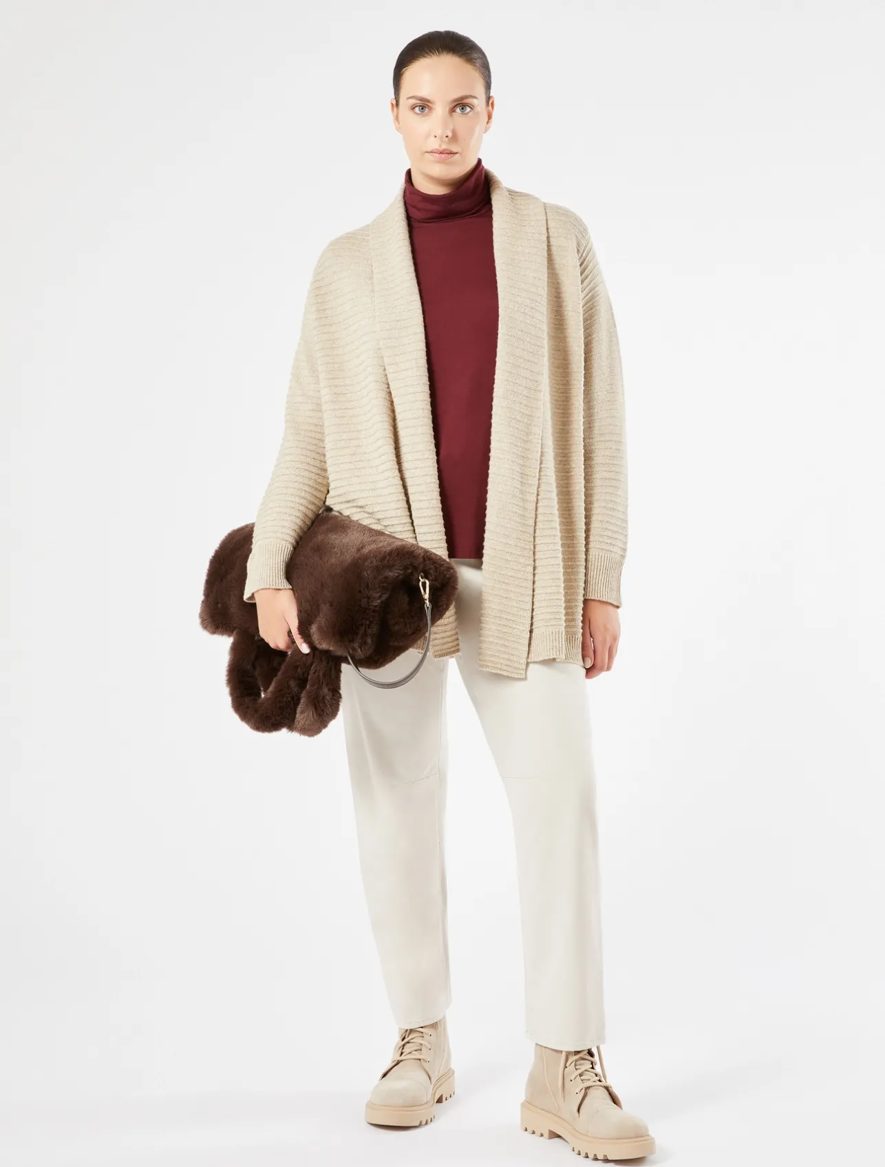 Online Marina Rinaldi Jersey jumper AUBERGINE