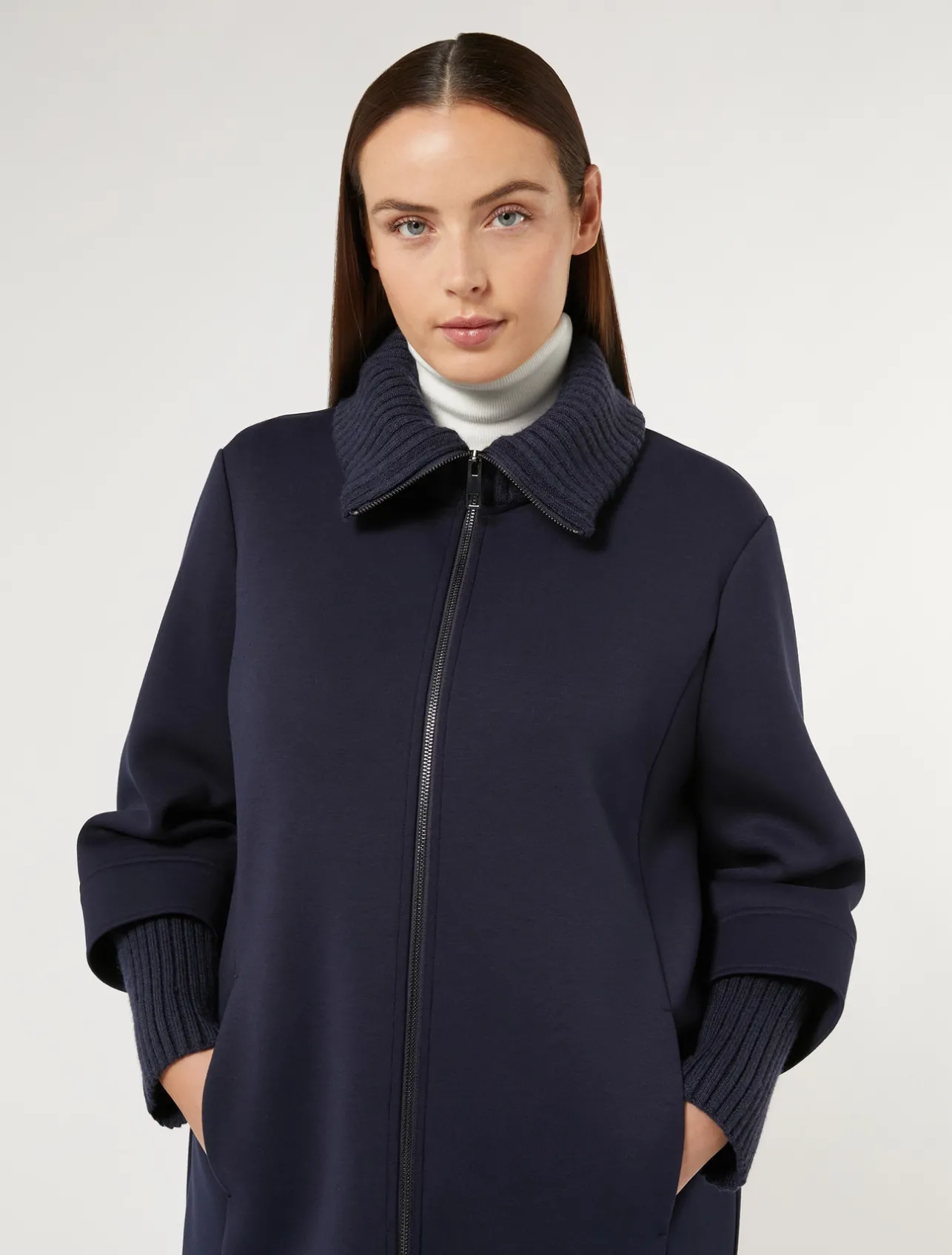 Clearance Marina Rinaldi Jersey pea coat MIDNIGHTBLUE