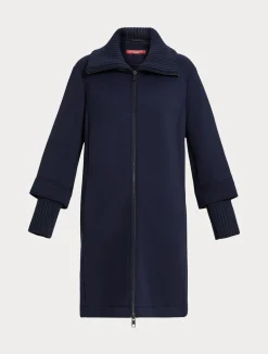 Clearance Marina Rinaldi Jersey pea coat MIDNIGHTBLUE