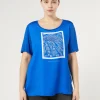 Hot Marina Rinaldi Jersey print T-shirt CORNFLOWERBLUE