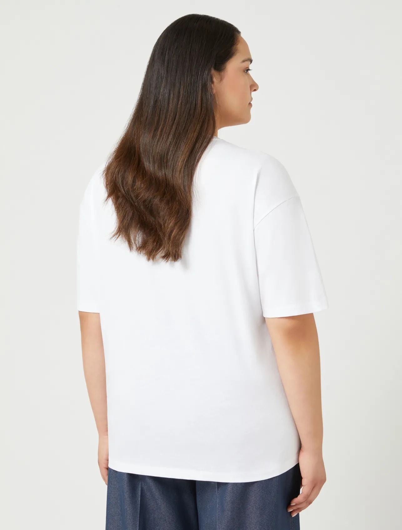 Hot Marina Rinaldi Jersey print T-shirt OPTICALWHITE
