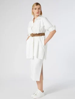 Outlet Marina Rinaldi Jersey skirt WHITE