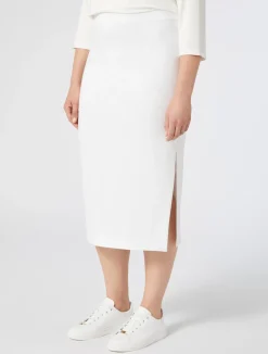 Outlet Marina Rinaldi Jersey skirt WHITE