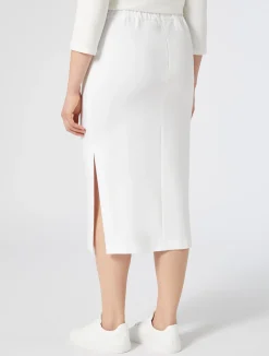 Outlet Marina Rinaldi Jersey skirt WHITE