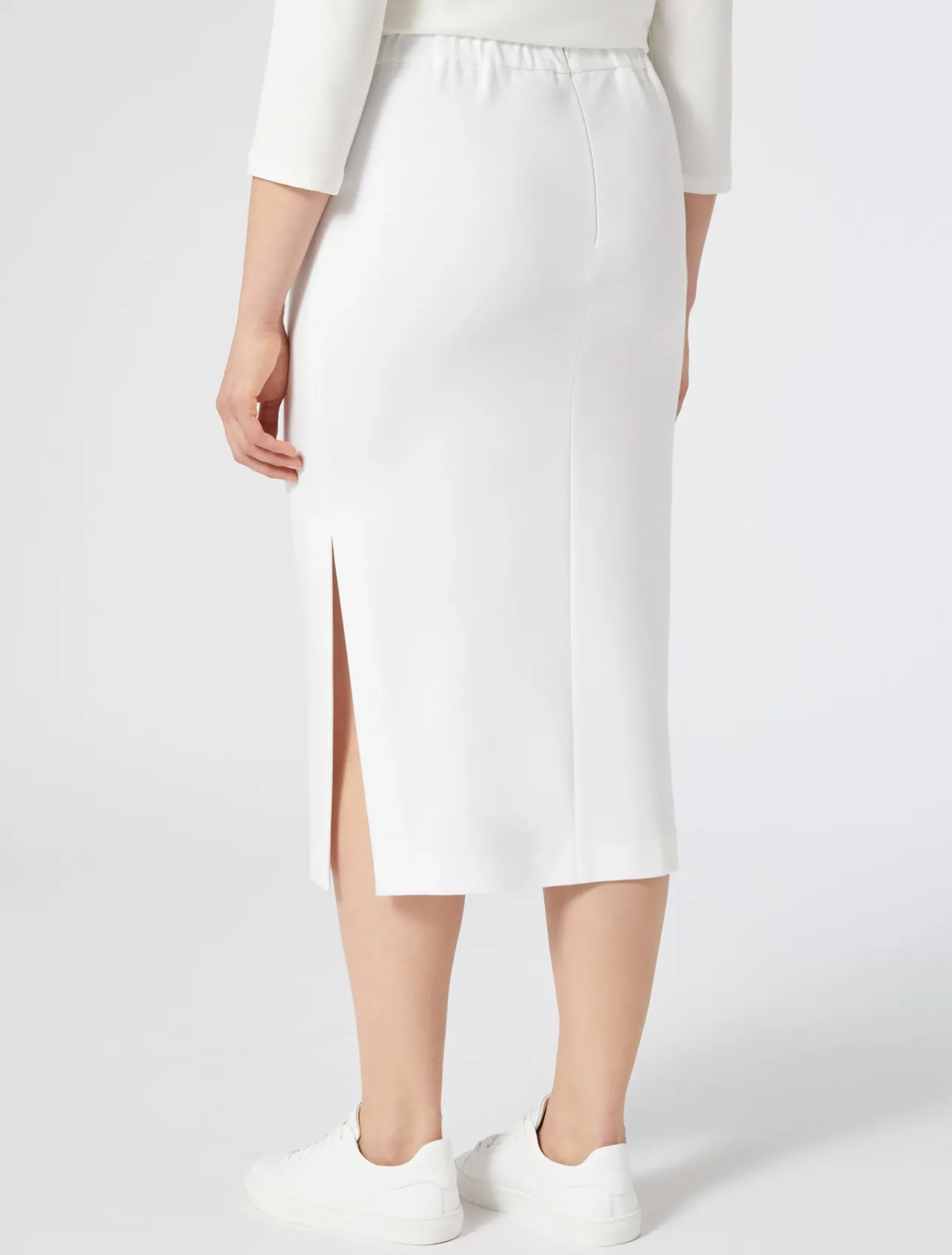 Outlet Marina Rinaldi Jersey skirt WHITE