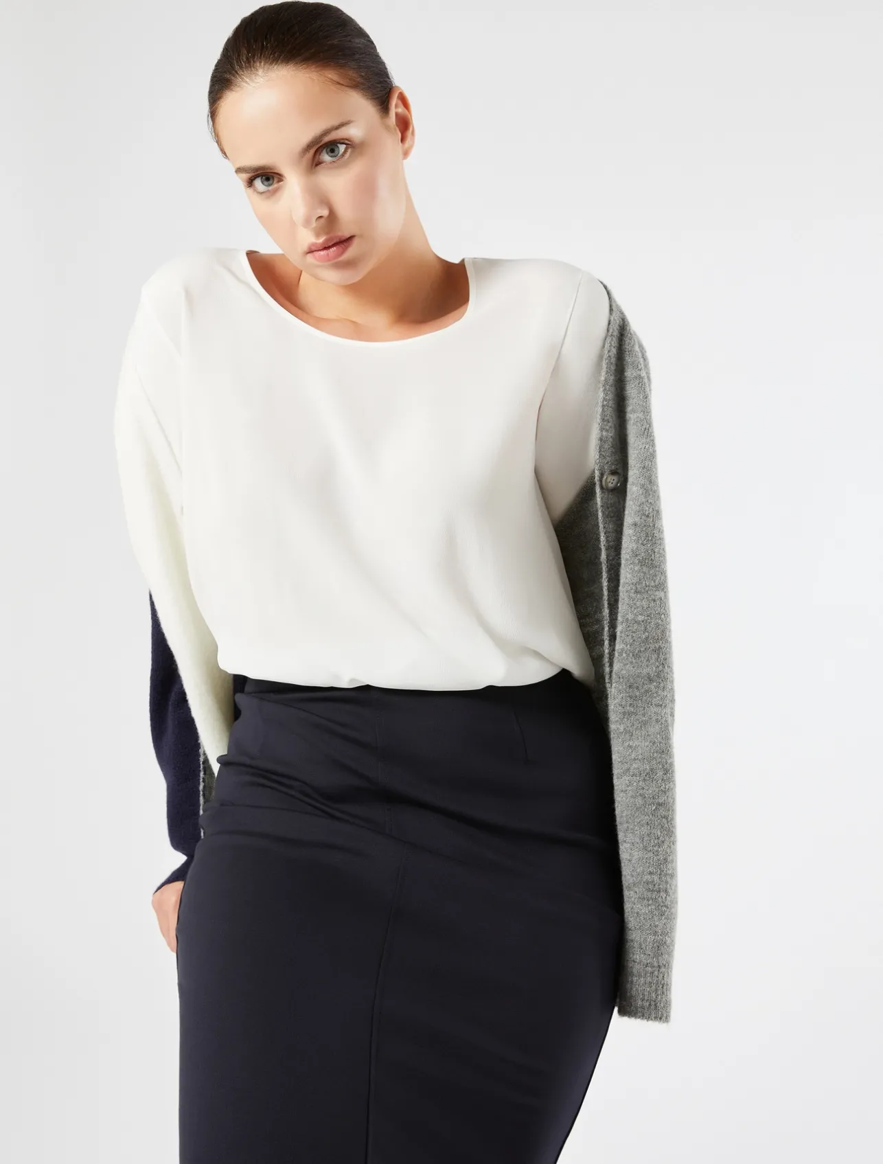 Clearance Marina Rinaldi Jersey skirt ULTRAMARINE