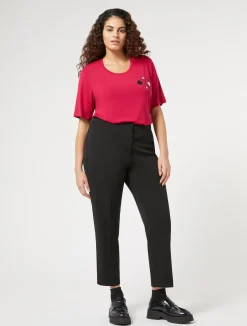 Online Marina Rinaldi Jersey trousers BLACK