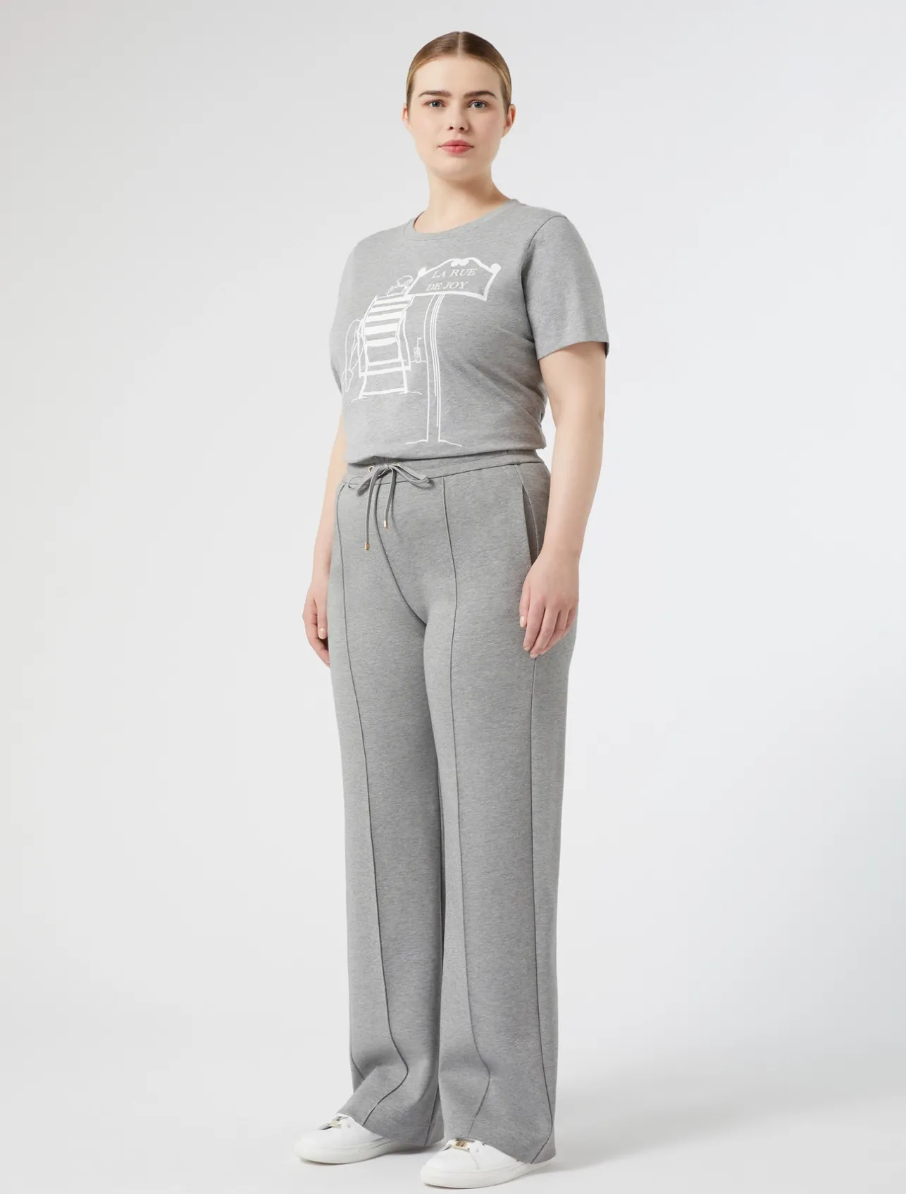 Best Marina Rinaldi Jersey trousers LIGHTGREY