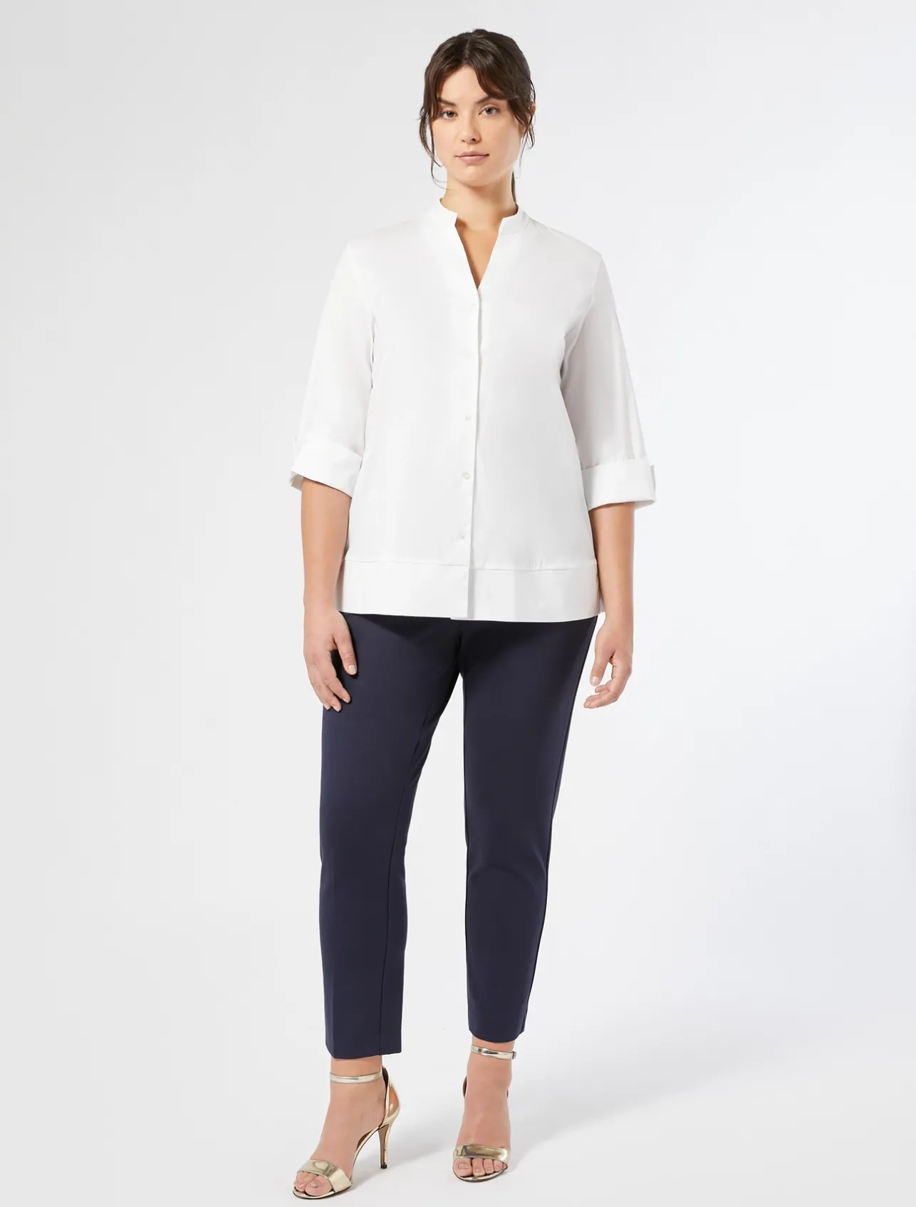 Sale Marina Rinaldi Jersey trousers MIDNIGHTBLUE