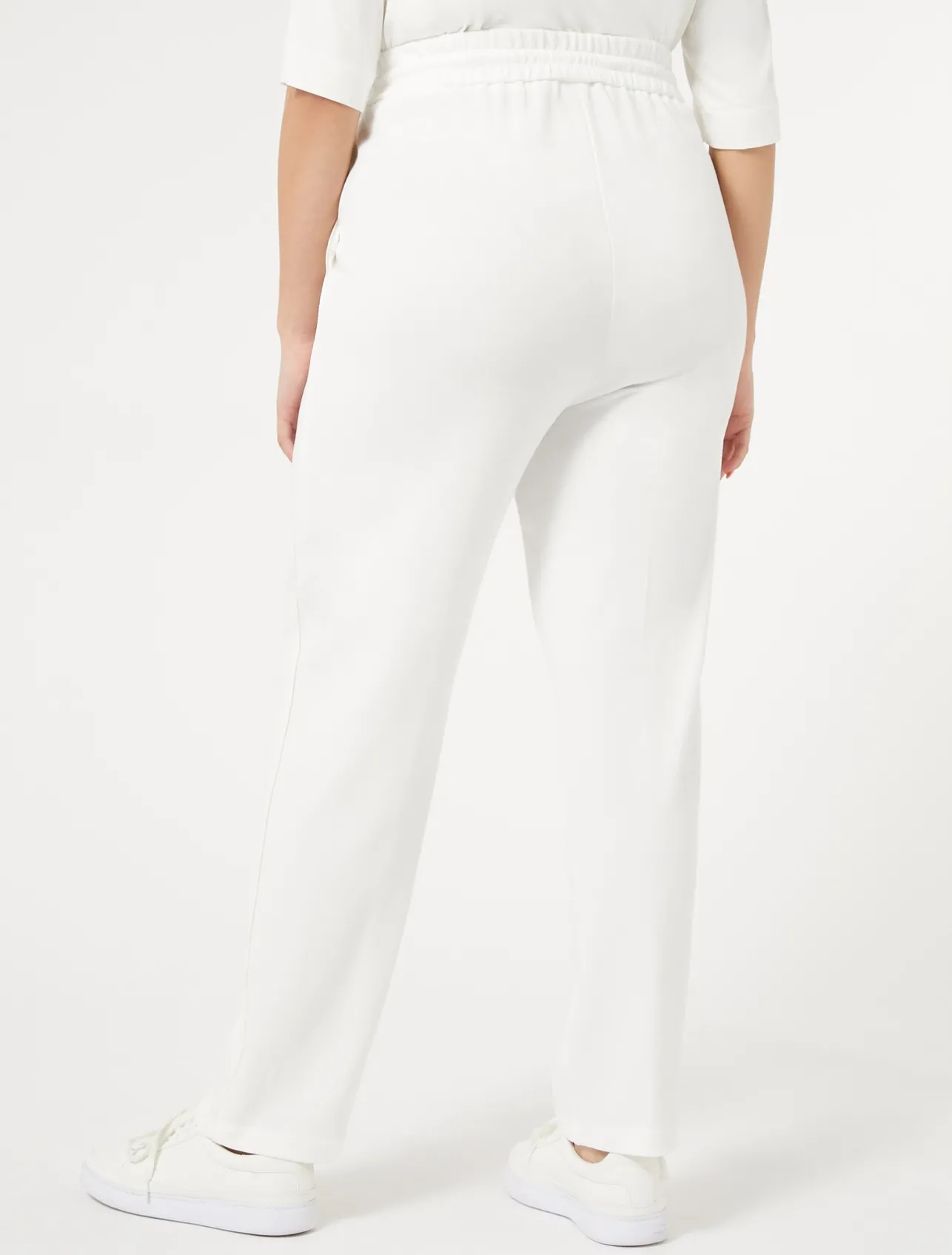 Fashion Marina Rinaldi Jersey trousers WHITE