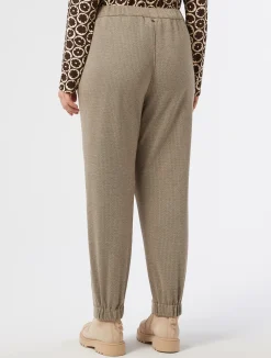 Sale Marina Rinaldi Jersey trousers DARKBROWN
