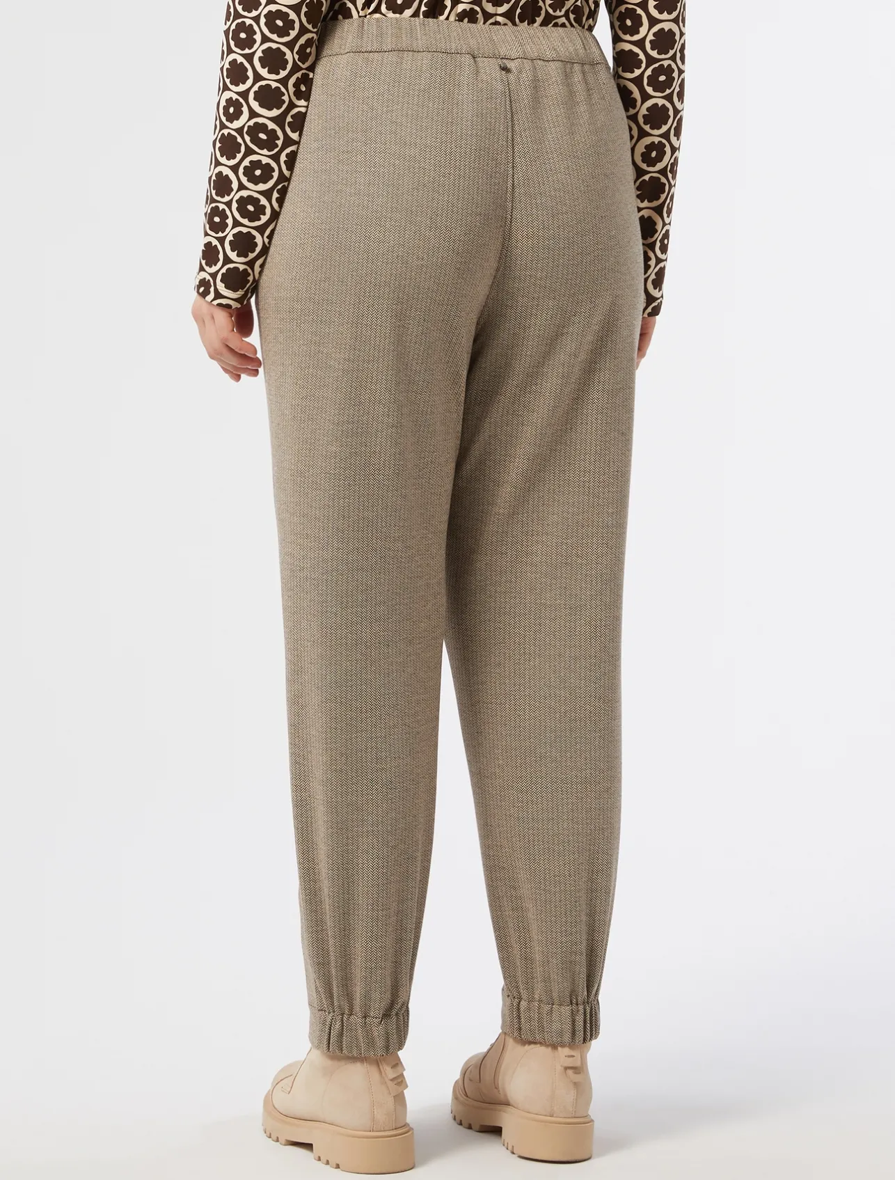 Sale Marina Rinaldi Jersey trousers DARKBROWN