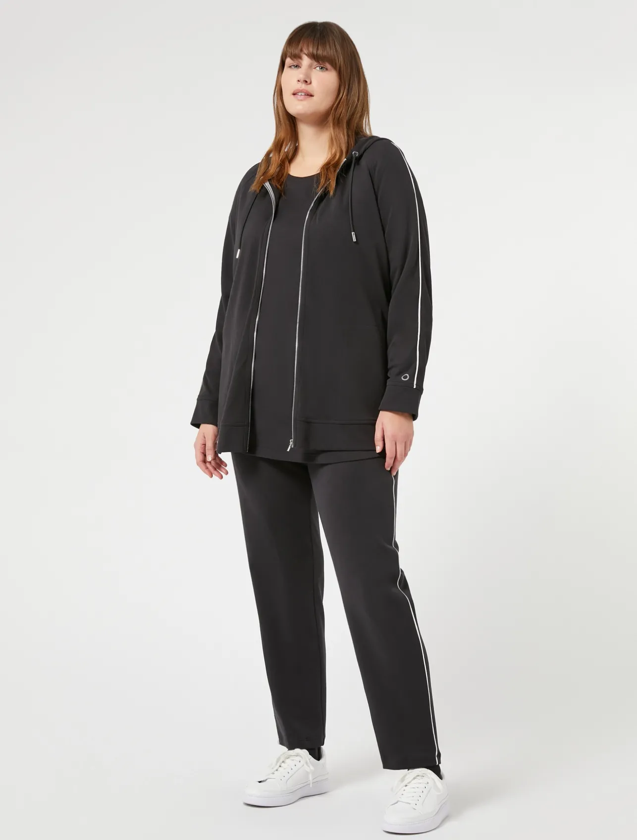 Fashion Marina Rinaldi Jersey trousers BLACK