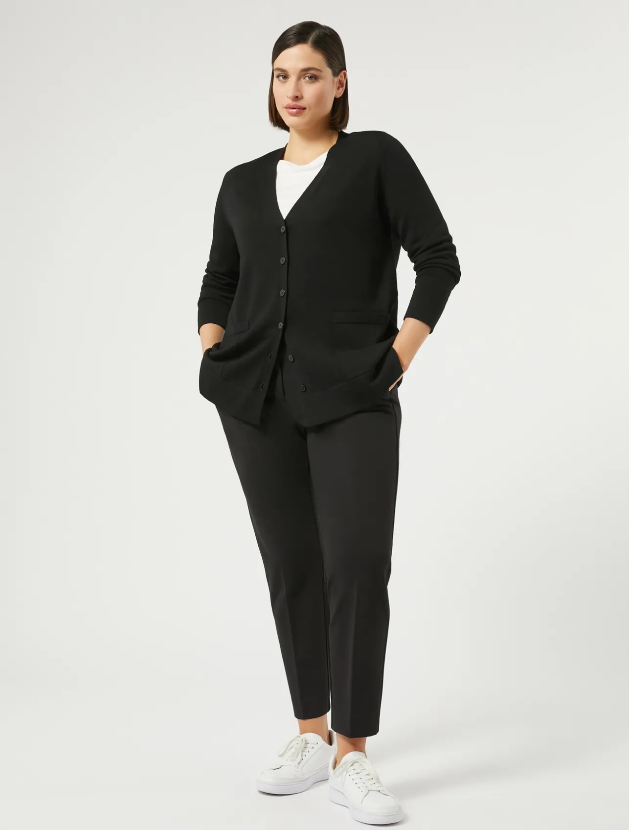 Clearance Marina Rinaldi Jersey trousers BLACK