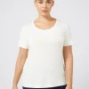 Discount Marina Rinaldi Jersey T-shirt WHITE
