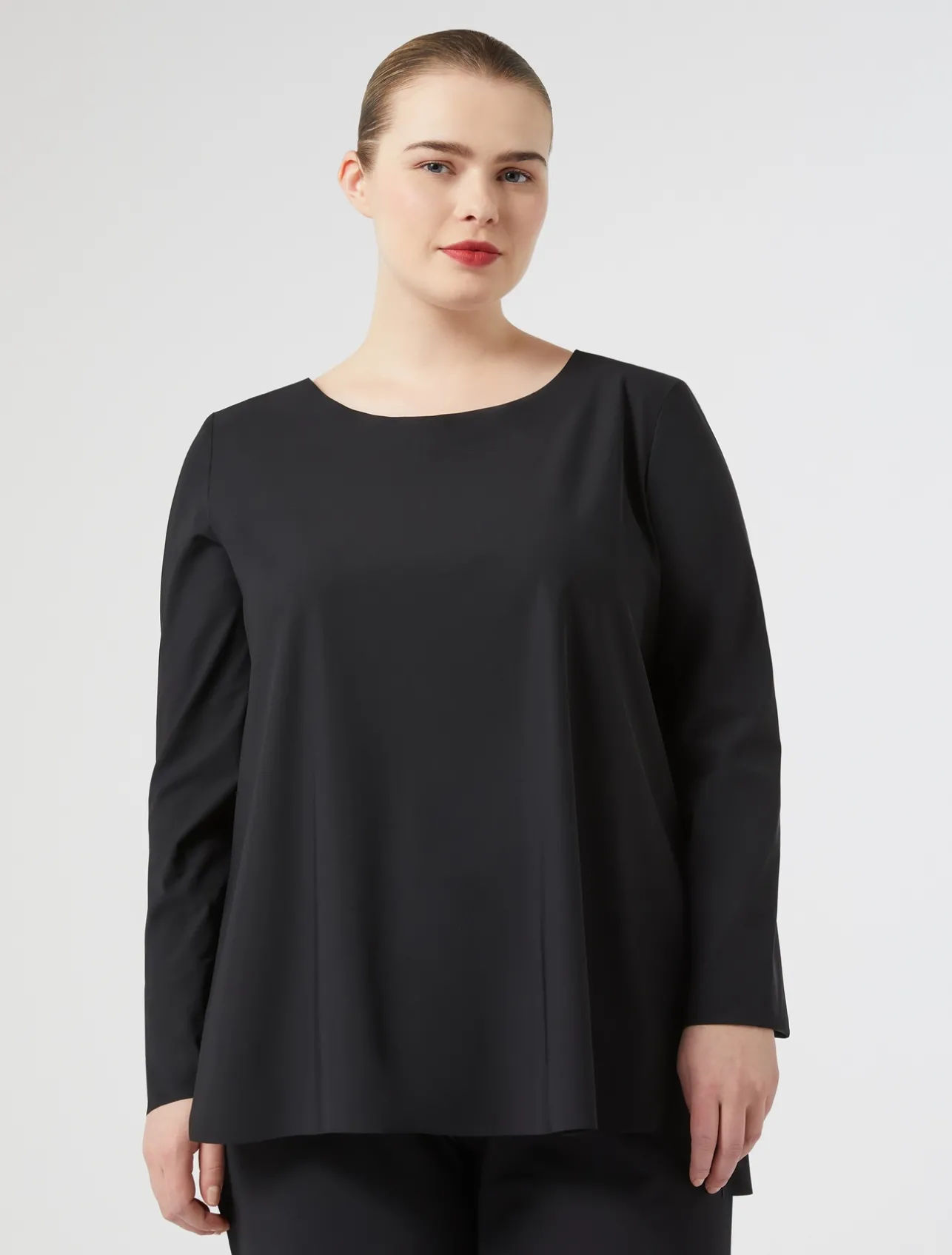 New Marina Rinaldi Jersey T-shirt BLACK