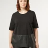 Online Marina Rinaldi Jersey T-shirt BLACK