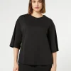 Discount Marina Rinaldi Jersey T-shirt BLACK