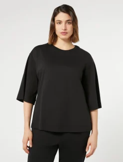 Discount Marina Rinaldi Jersey T-shirt BLACK