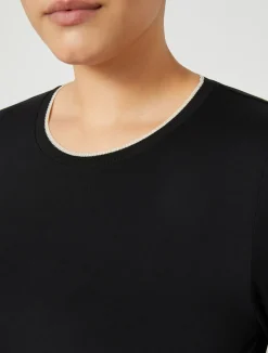 Outlet Marina Rinaldi Jersey T-shirt BLACK