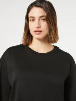Discount Marina Rinaldi Jersey T-shirt BLACK