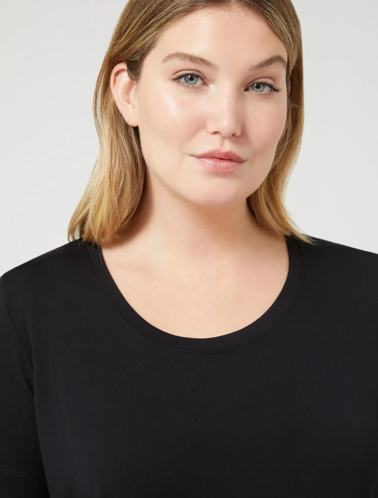 New Marina Rinaldi Jersey T-shirt BLACK