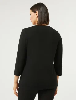 Outlet Marina Rinaldi Jersey T-shirt BLACK