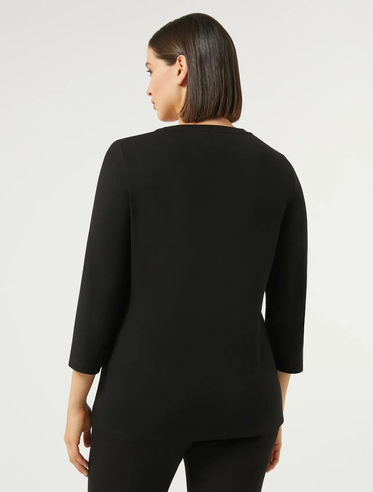 Outlet Marina Rinaldi Jersey T-shirt BLACK
