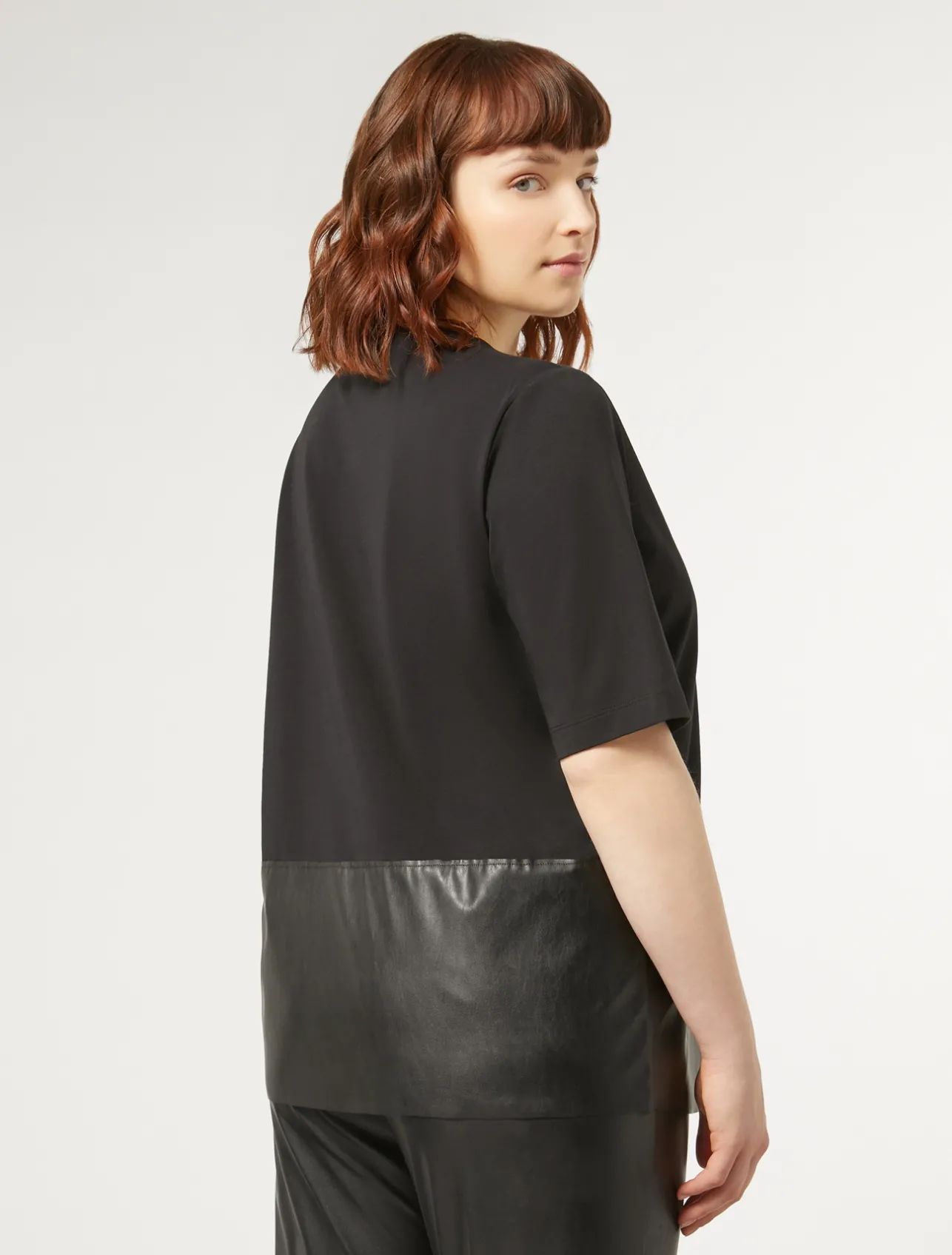 Online Marina Rinaldi Jersey T-shirt BLACK