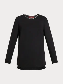 Outlet Marina Rinaldi Jersey T-shirt BLACK
