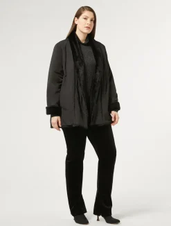 Hot Marina Rinaldi Jersey T-shirt with rhinestones BLACK