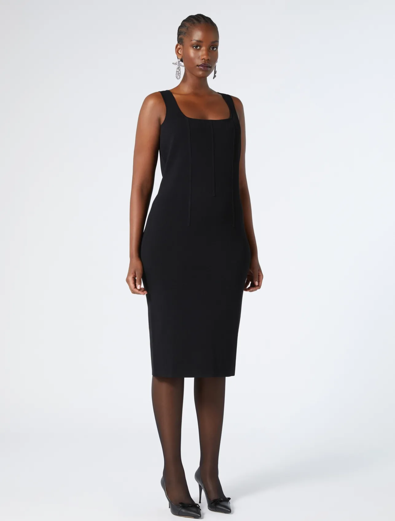 Online Marina Rinaldi Knit dress BLACK