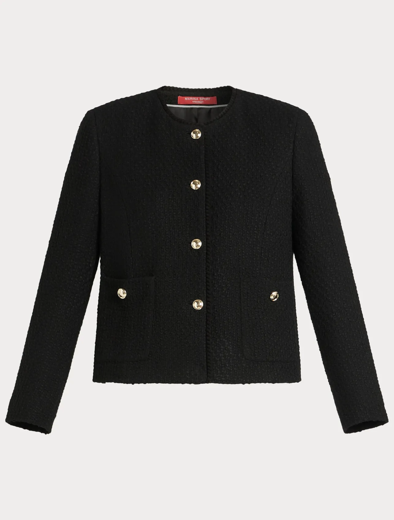 New Marina Rinaldi Knit fabric jacket BLACK