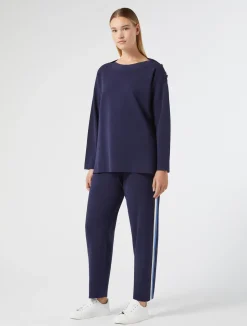 Discount Marina Rinaldi Knit trousers NAVY