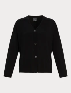 Clearance Marina Rinaldi Knit yarn and wool cardigan BLACK